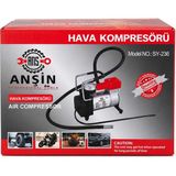 Umut Toptan Anşin SY-236 Hava Kompresörü – Taşınabilir Elektrikli Şişirme Pompası
