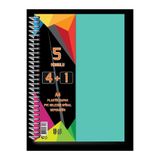 Umut U-deep A4 Büyük Boy 125 Yaprak Ayraçlı Spiralli Plastik Kapaklı 4 Kareli + 1 Çizgili Defter