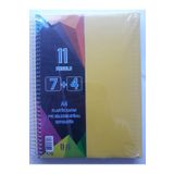 Umut U-deep A4 Büyük Boy 275 Yaprak Ayraçlı Spiralli Plastik Kapaklı 7 Kareli + 4 Çizgili Defter