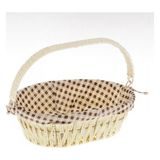Ün Ev Unr-8279 Hasır Örme Ekmek Sepeti Krem 22X29X9 CM