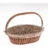 Ün Ev Unr-8282 Hasır Örme Ekmek Sepeti Kahve Oval 25X17X12 CM
