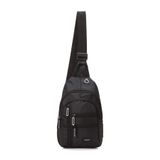 Ünal Çanta Body Bag Usb Çıkışlı Çapraz Göğüs Ve Sırt Çantası-qatro 2333 SİYAH-BEYAZ Orta Boy