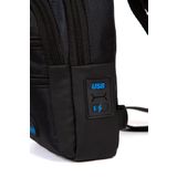 Ünal Çanta Body Bag Usb Çıkışlı Çapraz Göğüs Ve Sırt Çantası-qatro 2333 SİYAH Orta Boy