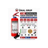 Ünal Grup 1 kg Kuru Kimyevi Tozlu Yangın Söndürme Tüpü, KKT ABC, TÜVTÜRK Onaylı, Araç ve Ev Kullanımına Uygun