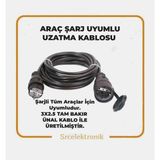 Ünal Kablo Elektrikli Araç Şarj Için 28 Metre Uzatma Kablosu 3x2.5 Tam Bakır Ünal Kablolu Seyyar
