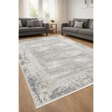 ünalcarpet 4m2 ve 6m2 Ebatlarında Bambu Tarz Halı Modern Dokuma Salon Oturma Odası Mutfak Halısı Antialerjik Gri