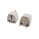 UNALELEKTRO Türk/Eu/usa/Us Erkek Fişi, Ingiliz/Malta Fişine Dönüştürücü Aparat Plug Converter