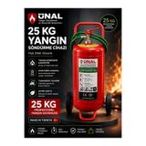 Ünalgrup 25 KG Lityum-İyon Toz Yangın Söndürücü, Tekerlekli, Elektrikli Araç ve Lityum Batarya Yangınları için, Ev Ofis Depo Kullanımı