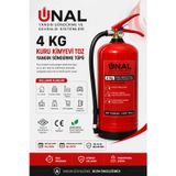 ünalgrup 4 kg Kuru Kimyevi Toz Yangın Söndürme Tüpü Üretim 2026 Tekrar Dolum 2030 Ev İş Yeri Araç