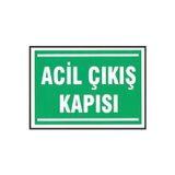 Ünalgrup Acil Çıkış Kapısı Levhası Kolay Montaj İş Yeri Apartman Uyumlu İkaz Tabelası Pvc