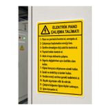ünalgrup Elektrik Pano Çalışma Talimatı Uyarı İkaz Levhası Dekota PVC 25x35 cm UV Baskı Kolay Montaj