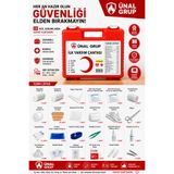 ünalgrup İlk Yardım Çantası Tam Donanımlı Acil Müdahale Seti İş Yeri Ofis Ev Araç Okul TSE Uyumlu