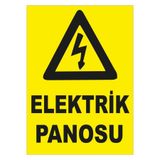Ünalgrup PVC Elektrik Panosu İkaz Tabelası, Sarı, Kolay Montaj