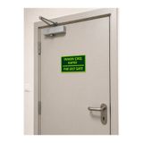 ünalgrup Yangın Çıkış Kapısı Fire Exit Gate Levhası Fotolümenli PVC UV Baskı Kolay Montaj