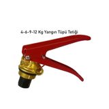 Ünalgrup YSC Vanası Tetik, 4-6-9-12 kg Yangın Tüpü için Uyumlu, Kırmızı ve Sarı