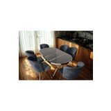 ÜNALMIŞ SALON VE MUTFAK YEMEK MASASI TAKIMI 90X170 ( MASA VE 6 SANDALYE )