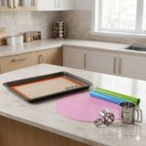 Unbranded Silikon Silpat Yanmaz Yapışmaz Pişirme Matı (40X30 Cm) - 1 Adet