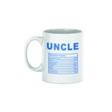 Uncle Nutrition Facts Baskılı Dayı Amcaya Hediyelik Eğlenceli Kupa Bardak, QBM1174-4
