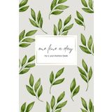 Undated ONE LINE A DAY: 5 Year Journal for Modern Memory Keeping | Blank Daily Diary for Writing and Reflection | green plant design