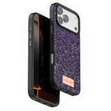 UnDePlus Apple iPhone 17 Pro Max ile uyumlu Kılıf Simli Parlak Silikon Bright Kapak Derin Mor