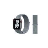 UnDePlus Apple Watch 38mm 40mm 41mm 1/2/3/4/5/6/se/se2/7/8/9 Spor Loop Hasır Kordon Obsidyen Grisi