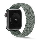 UnDePlus Apple Watch 42/44/45/46/49mm Kordon Large Örgü Solo Loop Kordon 38 2/3/4/5/6/se/7/8/9/10/ultra Koyu Yeşil