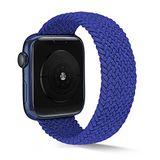 UnDePlus Apple Watch 42/44/45/46/49mm Kordon Large Örgü Solo Loop Kordon 38 2/3/4/5/6/se/7/8/9/10/ultra Mavi