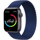 UnDePlus Apple Watch 42/44/45/46/49mm Kordon Small Örgü Solo Loop Kordon 32 127mm 2/3/4/5/6/se/7/8/9/10/ultra Mavi