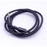 UnDePlus Aux Audio Kablo 3.5mm Jack Halat Aux Kablo Standart Siyah