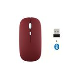 UnDePlus Bluetooth Mouse Fare Tablet Telefon Laptop Windows Uyumlu Kablosuz Şarjlı Slim Renkli Mürdüm