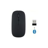 UnDePlus Bluetooth Mouse Fare Tablet Telefon Laptop Windows Uyumlu Kablosuz Şarjlı Slim Renkli Siyah
