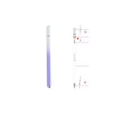 UnDePlus Dokunmatik Tablet Telefon Kalemi +1 Yedek Uç Renk Geçişli Passive Stylus Bilgisayar Kalem Mor