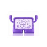 UnDePlus Galaxy Tab A11 / A9 8.7inç Kılıf Çocuklara Özel Silikon Case X110 X130 Uyumlu Mor