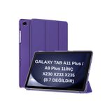 UnDePlus Galaxy Tab A11 Plus / A9 Plus 11inç Uyumlu Kılıf New Pu Deri Smart Standlı Case Uyku Modlu Mor