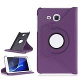 UnDePlus Galaxy Tab E 9.6 T560 T563 T565 ile uyumlu Kılıf 360 Dönebilen Standlı Case Mor