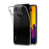 UnDePlus Huawei P20 Lite ile uyumlu Kılıf Şeffaf Silikon Hibrit Case