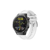 UnDePlus Huawei Watch GT 6/5 Pro 46mm Kordon Spor Silikon Band Lansman 1e1 Uyumlu 130 Beyaz