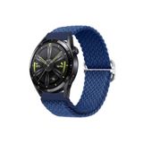 UnDePlus Huawei Watch GT 6/5/4/3/2 Pro 46mm Ultimate SE Elite Kordon Örgü Kordon Örgü Tokalı Band Lacivert