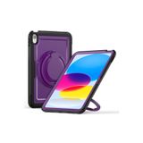 UnDePlus İpad 11.nesil A16 11inç/10.nesil 10.9inç Uyumlu Kılıf Handle Ring Yüzüklü Amour Tank Case Fuji Mor