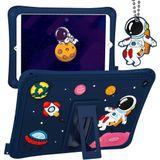 UnDePlus iPad 5./6. Nesil Air 1 Air 2 Pro 9.7 ile uyumlu Kılıf Çocuklara Özel Karakter Baskılı Standlı Sevimli ASTRONOT