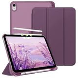UnDePlus iPad Air 13inç M2 ile uyumlu Kılıf Flip Cover Kalem Bölmeli PC Case A2898 A2899 A2900 Mor