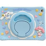 UnDePlus iPad Air 2 9.7" ile uyumlu Kılıf Cute Dolls Standlı Eğlenceli 3D Karekterli Çocuk Kılıfı A1566 A1567 Baby Blue