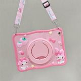 UnDePlus iPad Air 2 9.7" ile uyumlu Kılıf Cute Dolls Standlı Eğlenceli 3D Karekterli Çocuk Kılıfı A1566 A1567 Melody