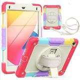 UnDePlus iPad Air 2 9.7" ile uyumlu Kılıf Renkli Strap Zırh Case A1566 A1567