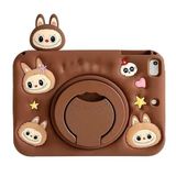 UnDePlus iPad Mini 7 (A17 Pro) Mini 6 ile uyumlu Kılıf Cute Dolls Standlı Eğlenceli 3D Karekterli Çocuk Kılıfı 2021-2024 Labu