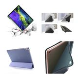 UnDePlus iPad Pro 11 1. Nesil ile uyumlu Kılıf Kalem Bölmeli Trifolding Case A1980 A2013 A1934 A1979 Mor