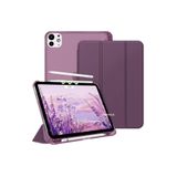UnDePlus iPad Pro 11inç M4/M5 Kılıf Flip Cover Kalem Bölmeli PC Case 2024/2025 Uyumlu Mor