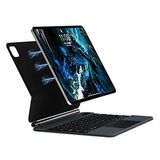 UnDePlus iPad Pro 11inç M4/M5 Klavyeli ile uyumlu Kılıf Magic Keyboard Touchpad Aydınlatmalı Klavye 2024/2025