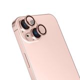 UnDePlus iPhone 13 ile uyumlu Işık Yansıma Önleyici 0.3mm AR Kaplama Mikro Kamera Lens Koruyucu Rose Gold