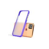 UnDePlus iPhone 13 Pro Max ile uyumlu Kılıf Arka Buzlu Mat Kapak Mor